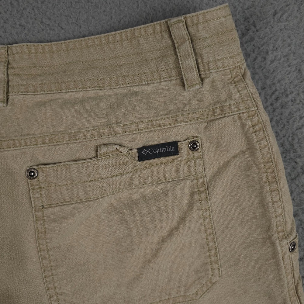 Columbia Shorts Men 32 Beige Chino Silver Ridge Hemp Blend Omni Shade Hiking - Picture 13 of 14